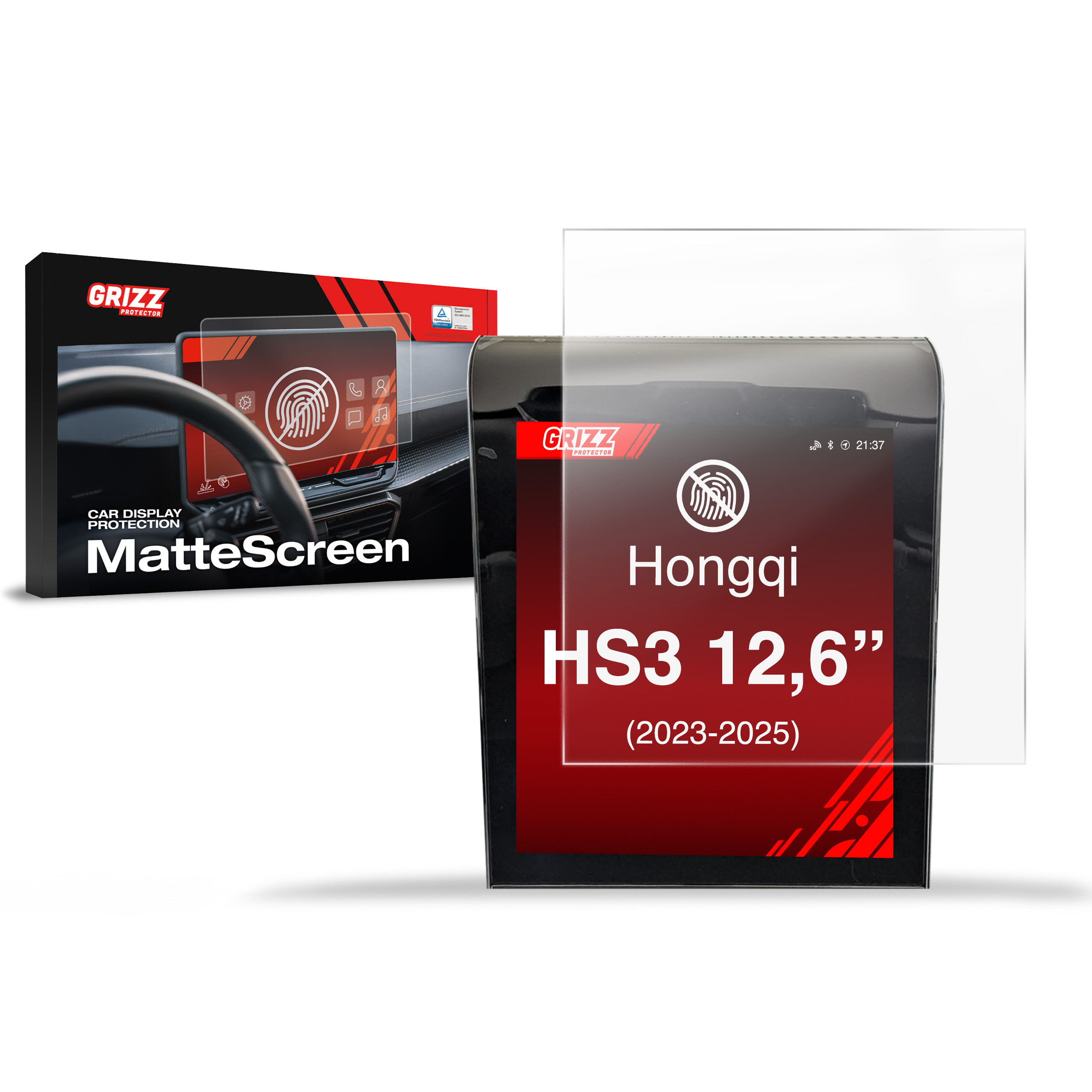 Folia antyodciskowa Grizz do Hongqi HS3 12,6" (2023-2026)