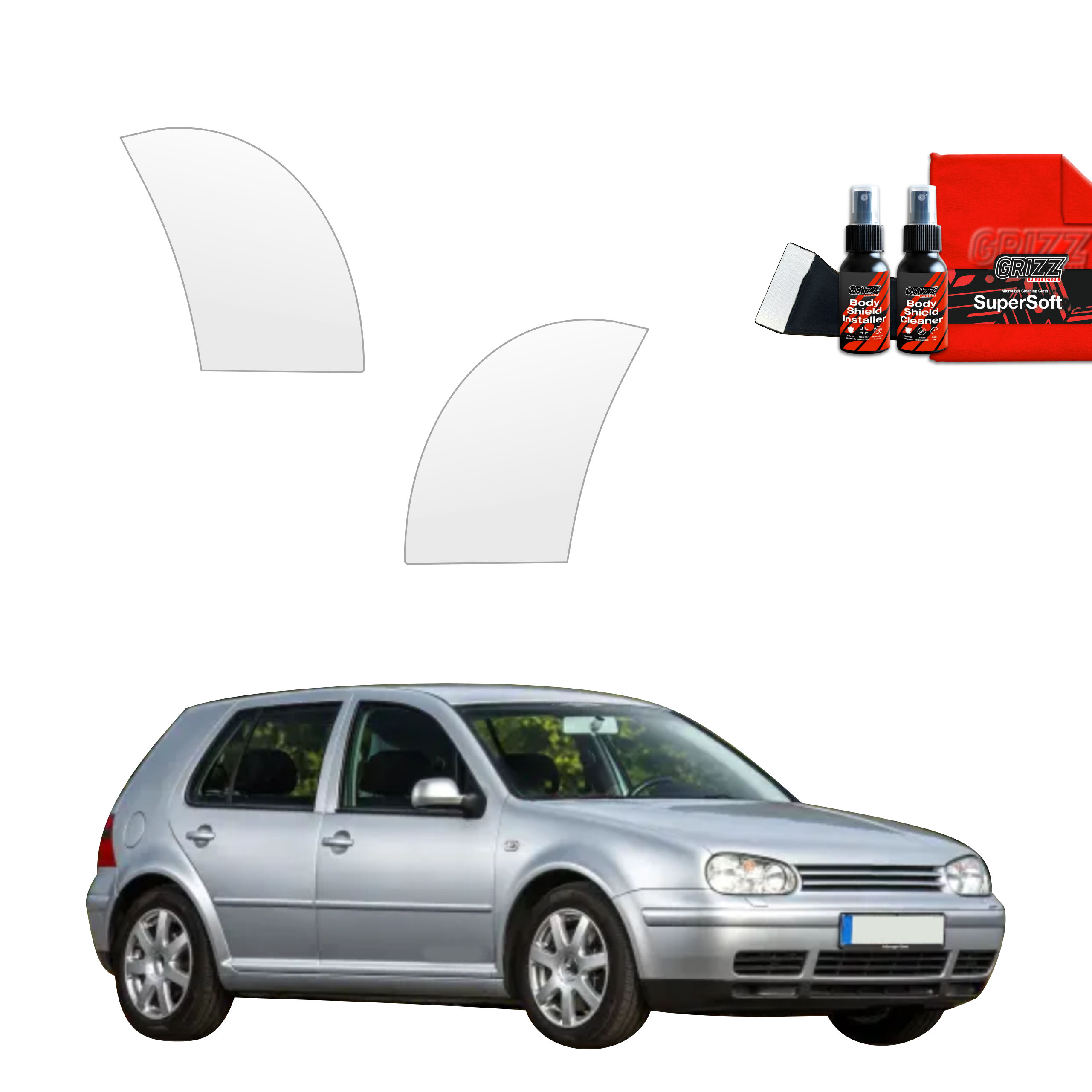 4w1 Folia ochronna na nadkola Grizz do Volkswagen Golf 4 Hatchback 5D (1997-2003)