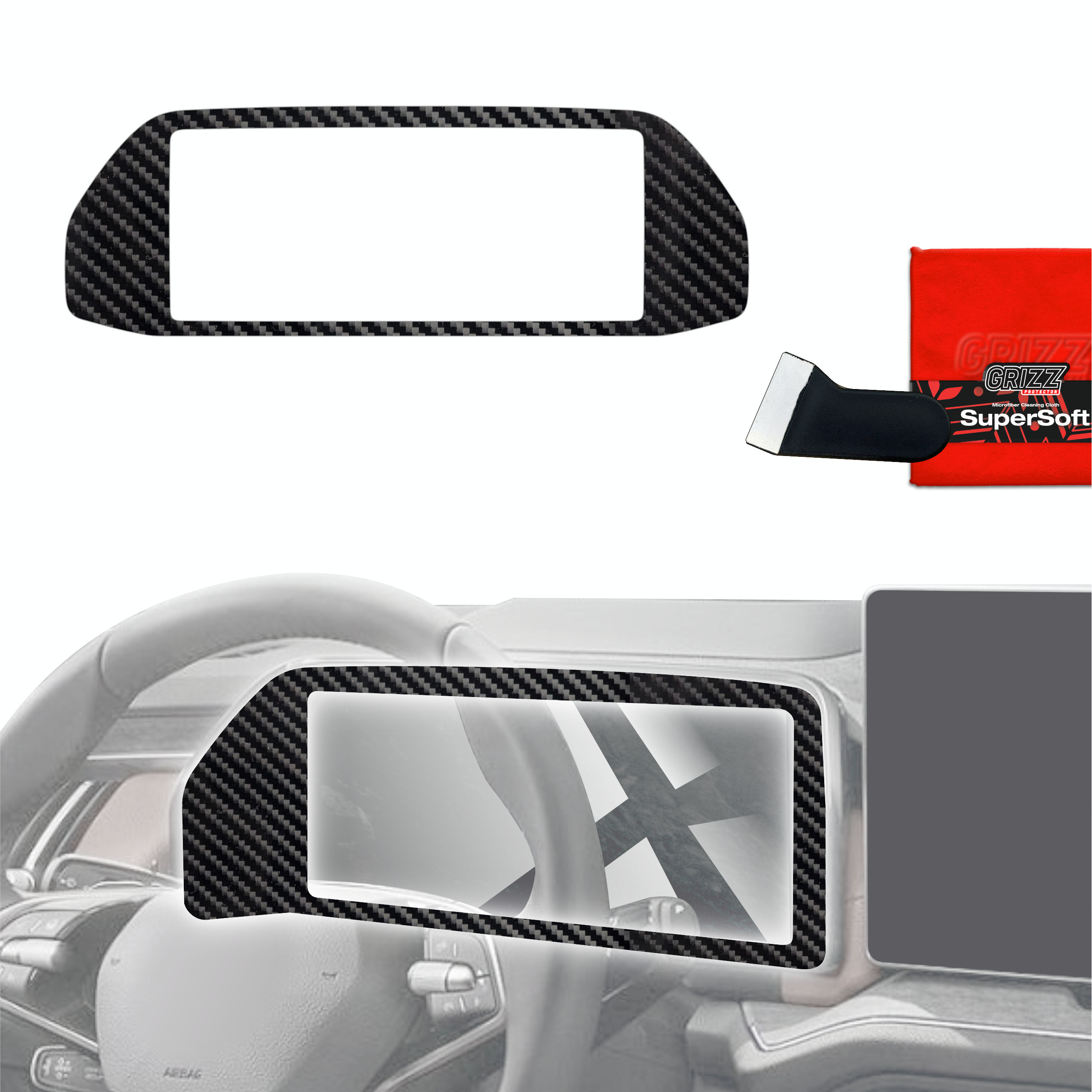 Folia do wnętrza Skoda Kodiaq 2 (2024-2026) GRIZZ Karbonowa Połyskująca