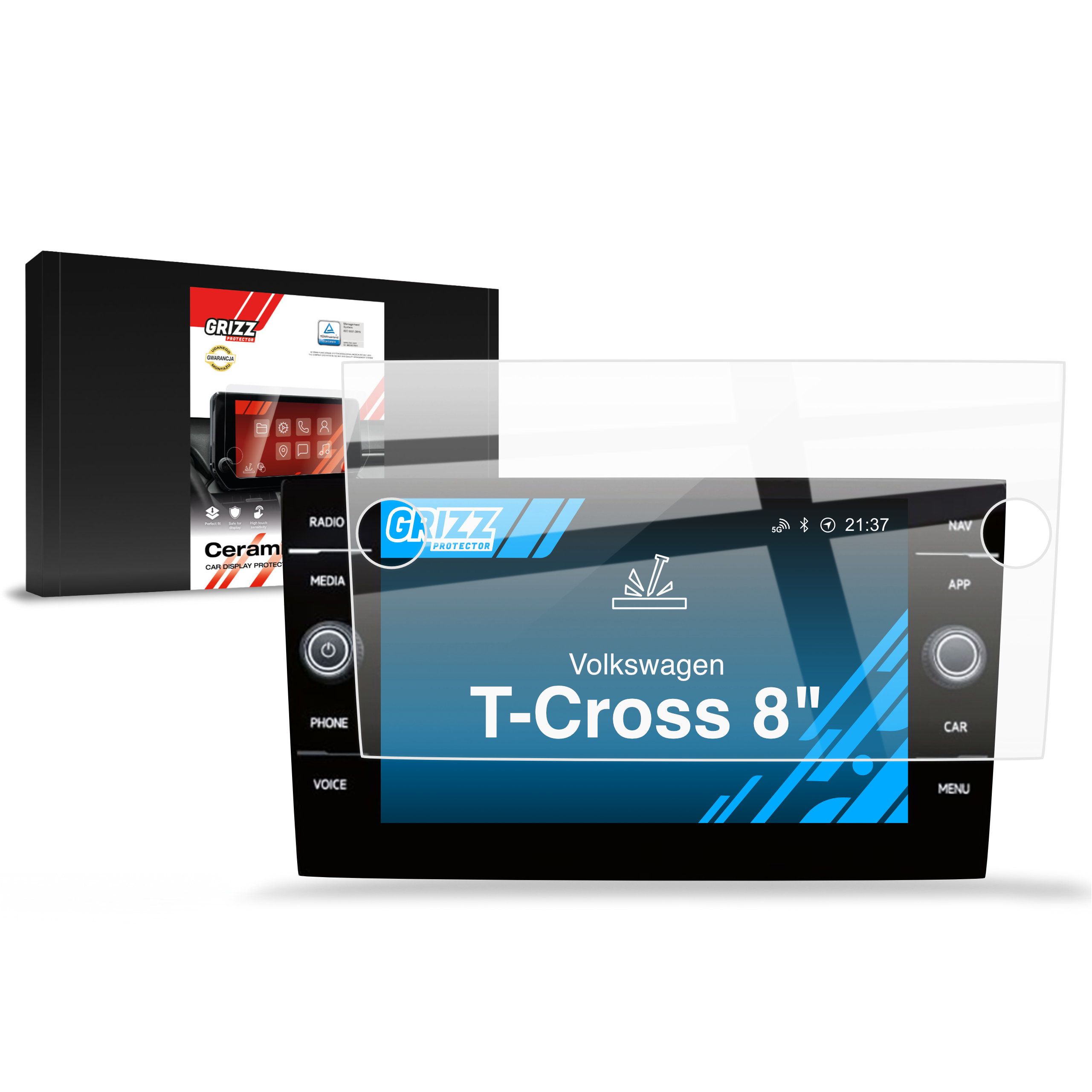 Folia ceramiczna Grizz do Volkswagen VW T-Cross Discover Media (2019-2024)