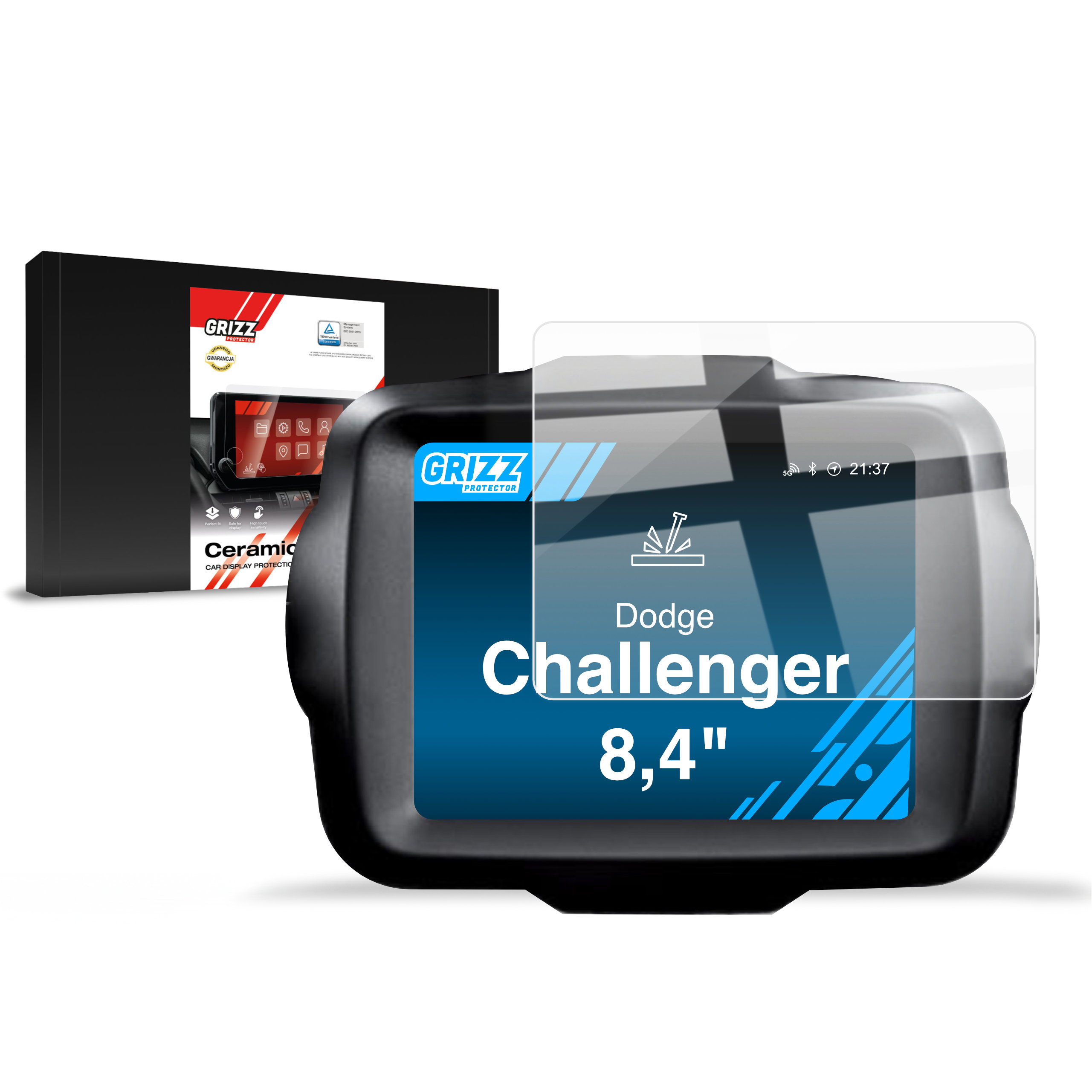 Folia ceramiczna Grizz do Dodge Challenger 8,4" (2011-2024)