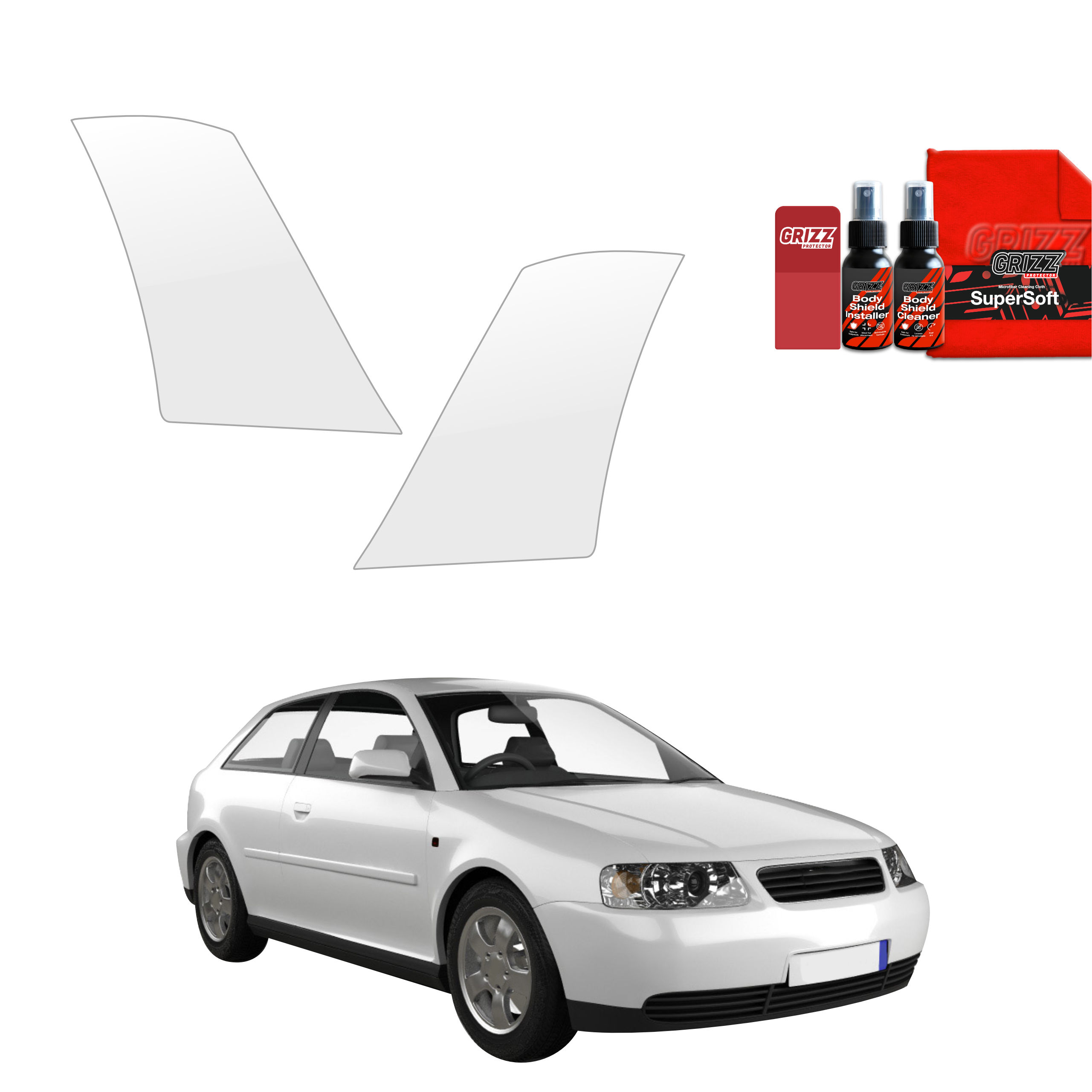 2w1 Folia ochronna na nadkola Grizz do Audi A3 8L Hatchback 3D (1996-2003)