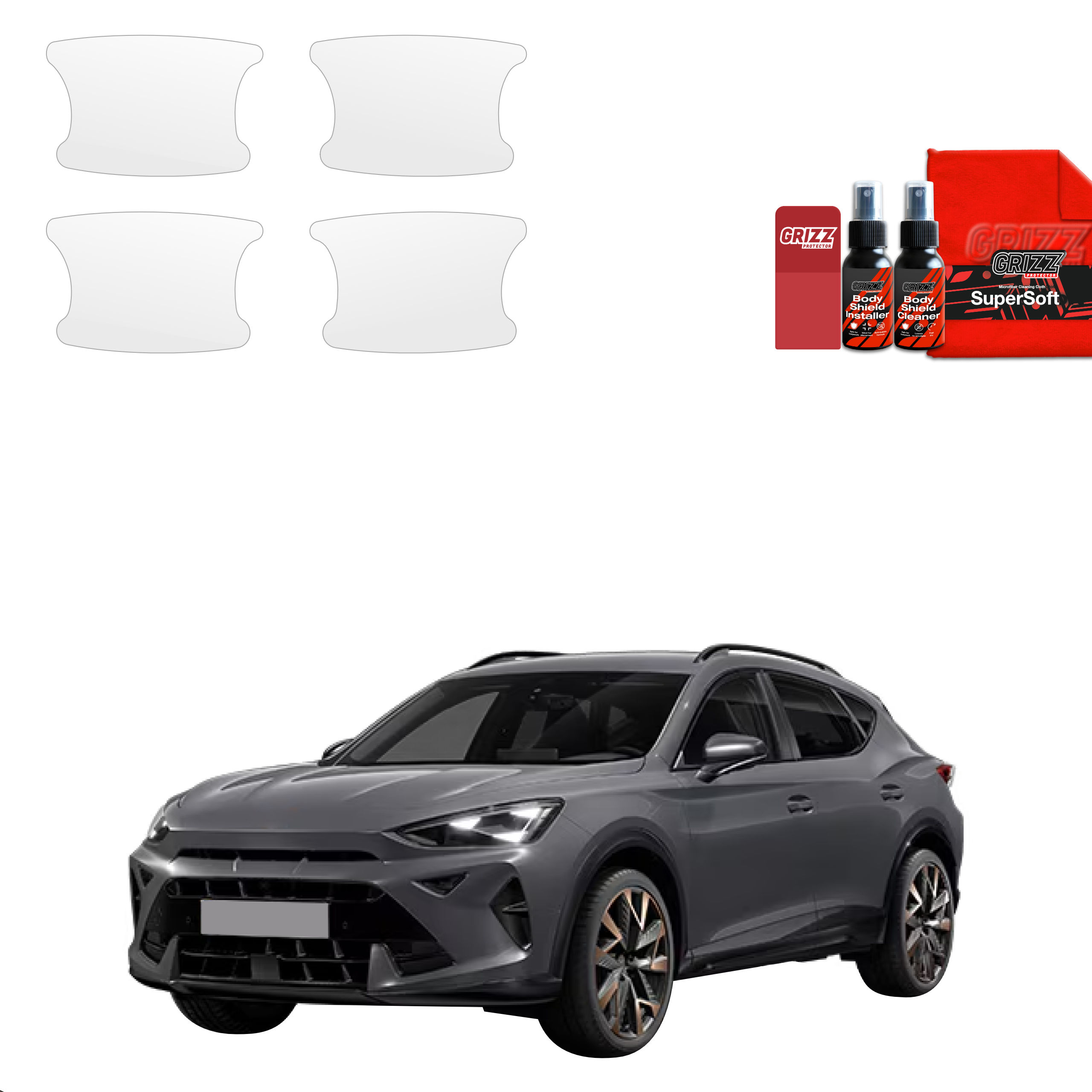4w1 Folia ochronna pod klamki Grizz do Cupra Formentor Facelift (2024-2026)