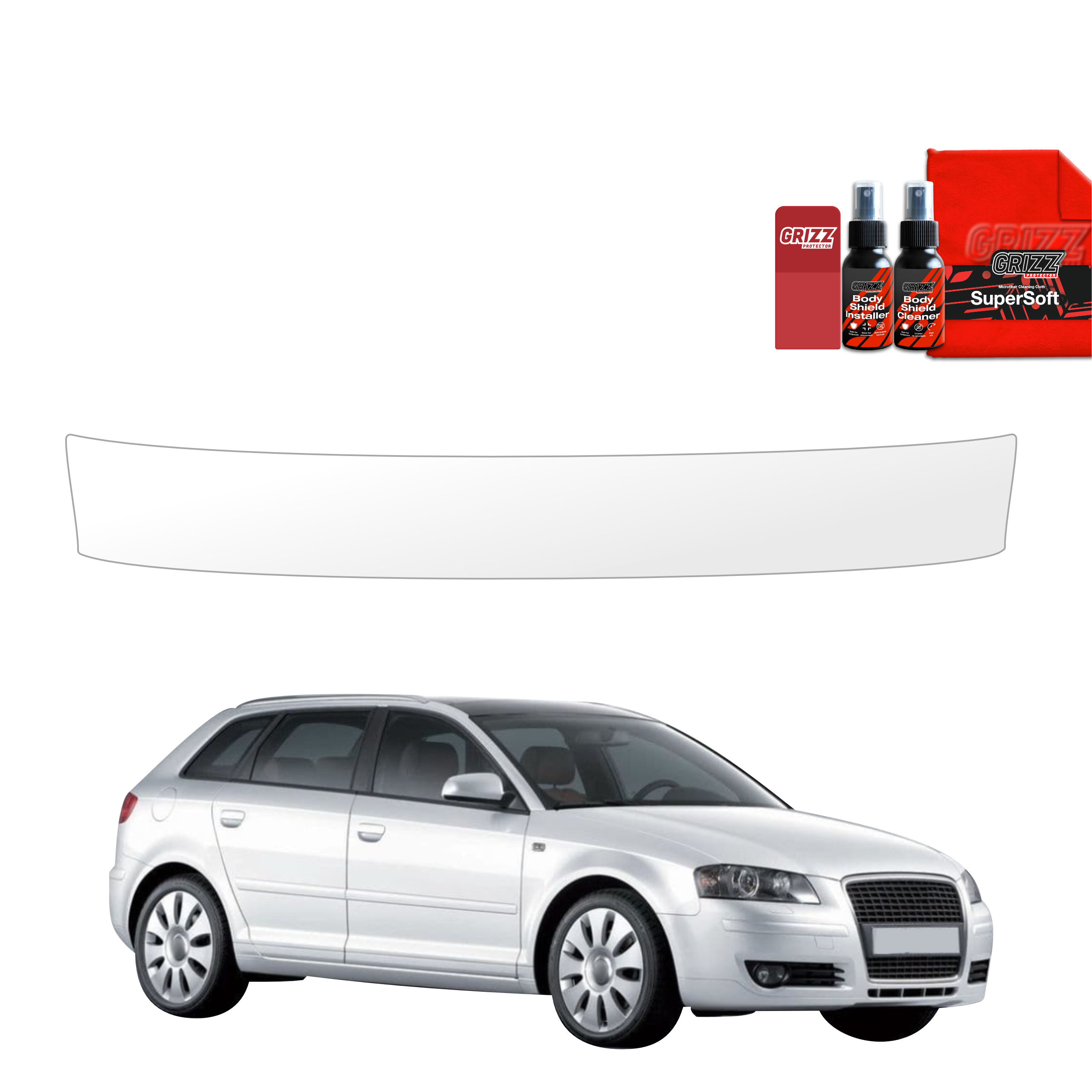 Folia ochronna na próg bagażnika Grizz do Audi A3 8P Hatchback 5D (2008-2012)