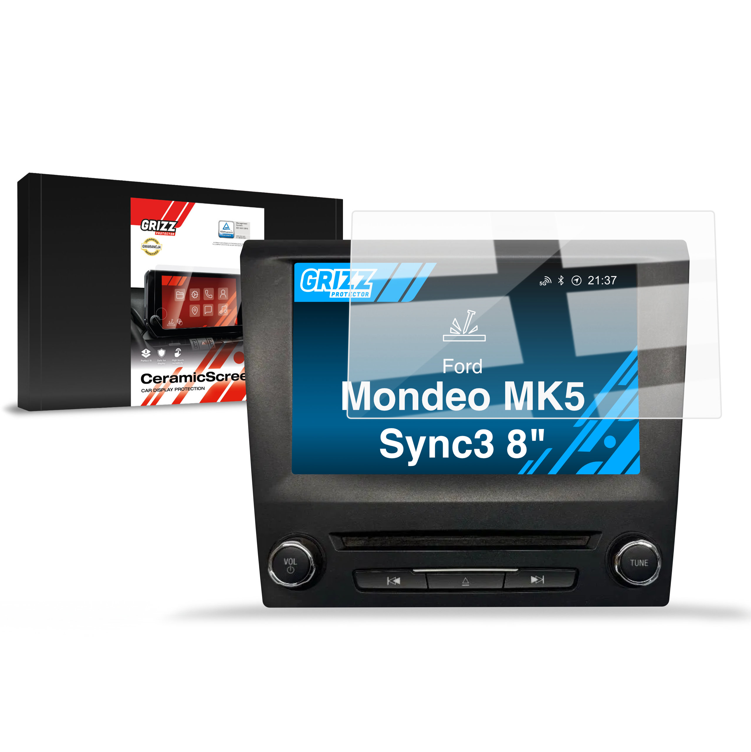 Folia ceramiczna Grizz do Ford Mondeo MK5 Sync3 8" (2014-2021)