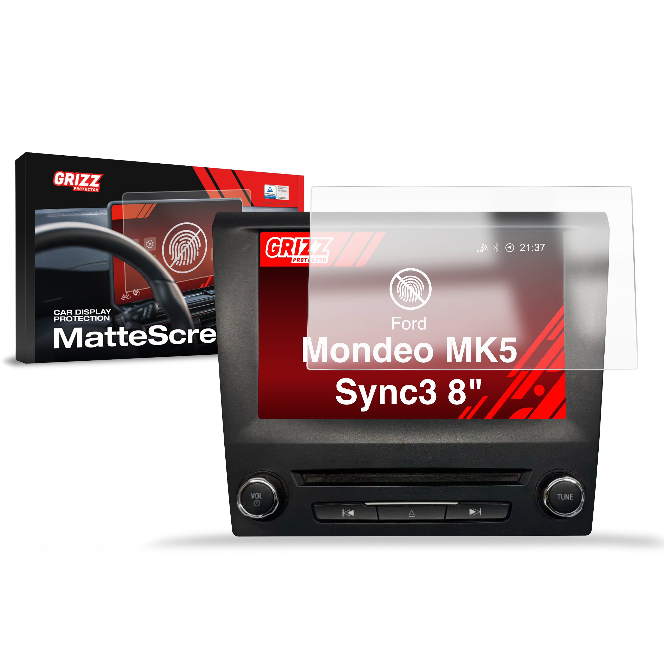 Folia antyodciskowa Grizz do Ford Mondeo MK5 Sync3 8" (2014-2021)